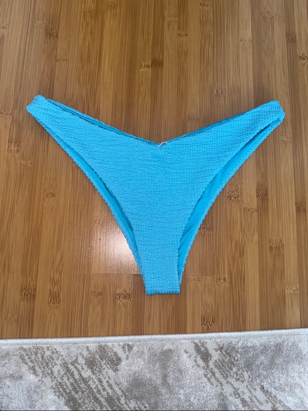 WeWoreWhat Aqua Textured Delilah Bikini Bottom
